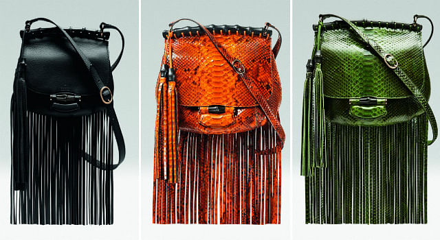 Gucci Nouveau: The bamboo bag gets a fringed twist - Her World 
